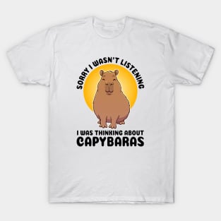 Sorry I wasn’t listening. I was thinking about Capybaras T-Shirt